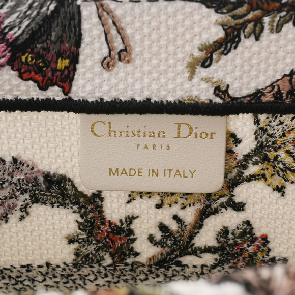 Christian Dior Book Tote Medium Embroidered Handbag Multicolor - Picture 7 of 8